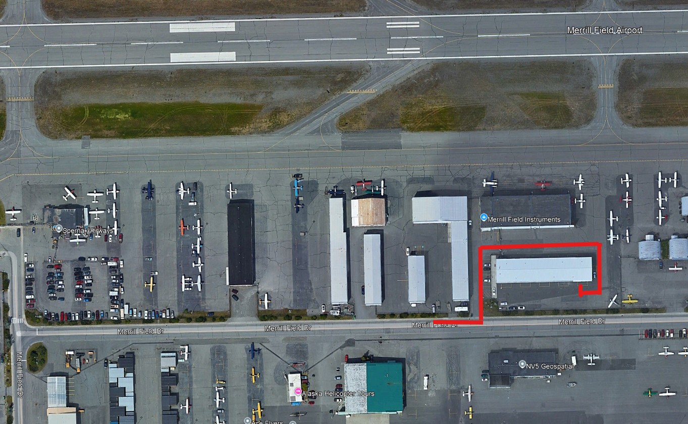 Tom Lawhorn’s Hangar Location