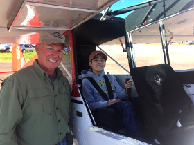 Ed White with a Young Eagle at Lake Hood